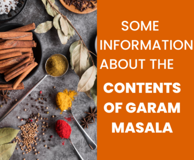 content of garam masala