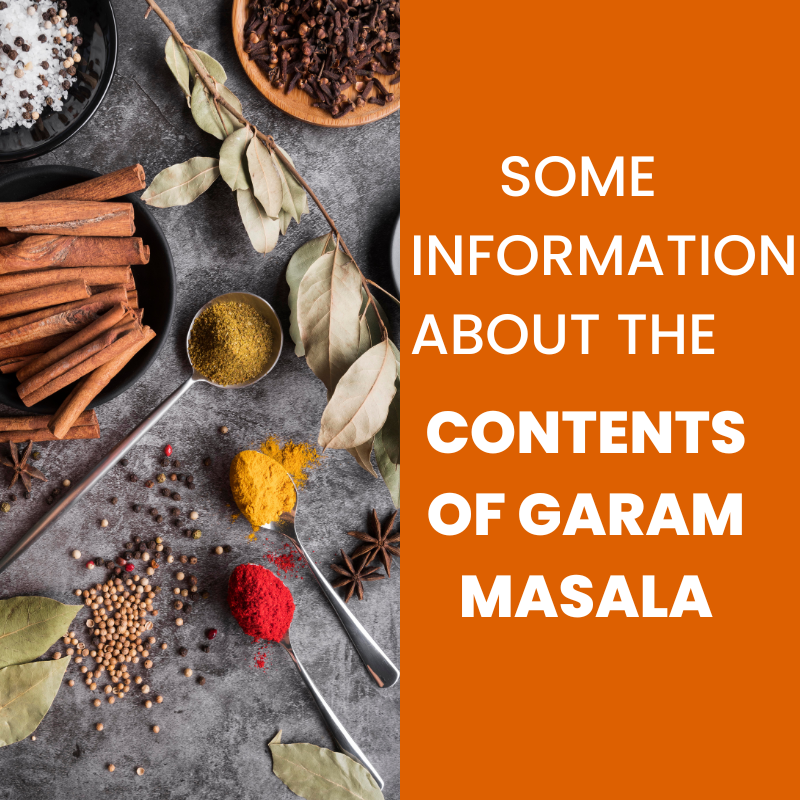 content of garam masala